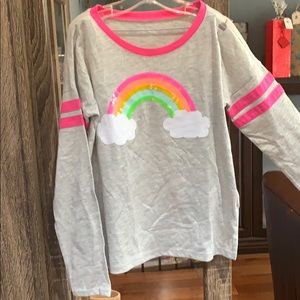 NWT Rainbow sequin long sleeve